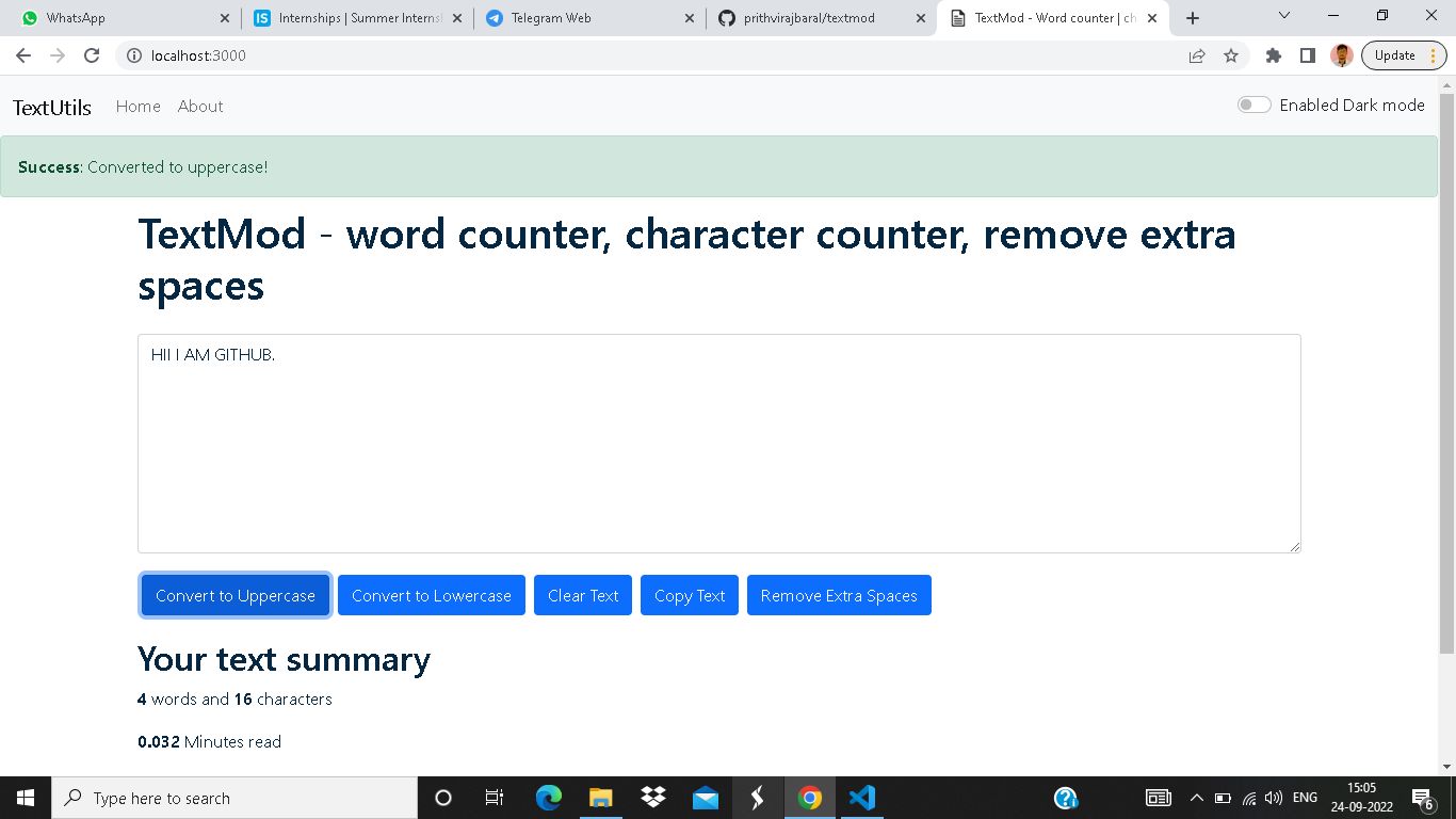 Textmod Project